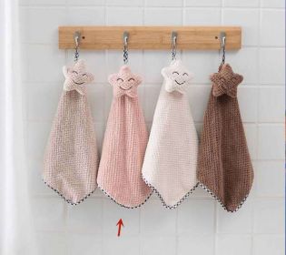 Children's Cute Hanging Absorbent Bathroom Hand Wipes (Color: Pink)