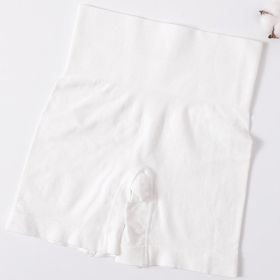 High Waist Sport Shorts Women Hip Push Up Short Safety Short Slim Fitness Homewear Seamless Short Female Tummy Control Underwear (Option: White-M)