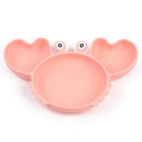 Silicone Split Cutlery Crab Plate For Infants (Option: Y12Color)