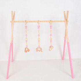 Children's Clothes Shop Hanger Pole Decoration Craft Toys (Option: Pink bottom large)
