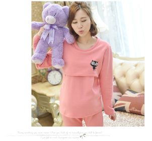 Maternity thermal underwear set (Option: Pink-3XL)