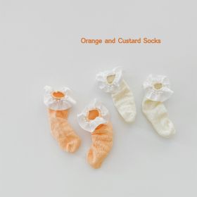 Spring And Summer Korean Version Of The Thin Section Of Lace Princess Calf Socks (Option: 1192A group-One size)