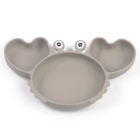 Silicone Split Cutlery Crab Plate For Infants (Option: Y20Color)