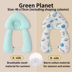 Infant Corrective Shaping Breathable Pillow (Option: Green Dinosaur with column)