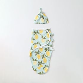Baby Swaddling Scarf With Hat Suit (Option: Lemon)