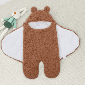 Baby Hugging Bag Newborn Supplies Swaddling Clothes Delivery Room Quilt (Option: Khaki thickened and lengthened-65x70cm)