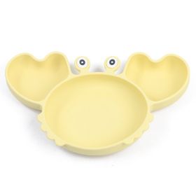 Silicone Split Cutlery Crab Plate For Infants (Option: Y11Color)