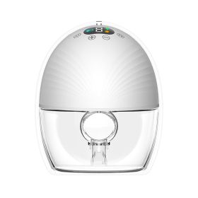 Wearable Electric Breast Pump Hands-free Silent Breast Pump (Color: White)