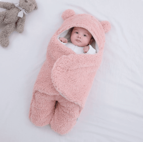 Baby Hugging Bag Newborn Supplies Swaddling Clothes Delivery Room Quilt (Option: Thin Pink-65x70cm)