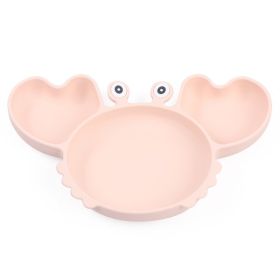 Silicone Split Cutlery Crab Plate For Infants (Option: Y4Color)