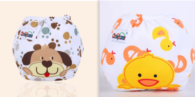 Adjustable Button Print Diaper Baby Supplies (Option: Set)