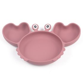 Silicone Split Cutlery Crab Plate For Infants (Option: Y19Color)