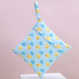 Baby Waterproof Diaper Storage Bag (Option: Duck)
