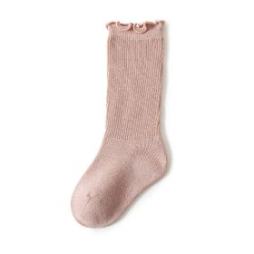 Spring And Autumn Thin Section Months Newborn Baby Socks In Autumn And Winter (Option: Pink-XS)