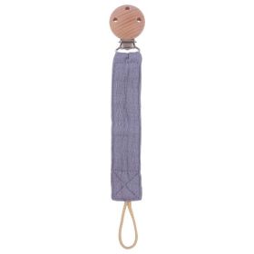Products Beech Pacifier Clip To Soothe Baby Cotton And Hemp (Color: Dark Grey)