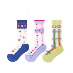 Spring And Summer Thin Cartoon Small Flower Card Silk Socks (Option: D2706-M)