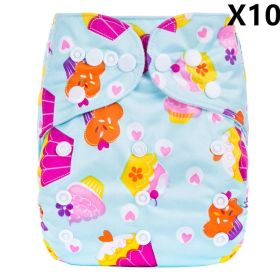 Breathable And Leak-proof Diapers For Baby Diapers (Option: K 10PCS)